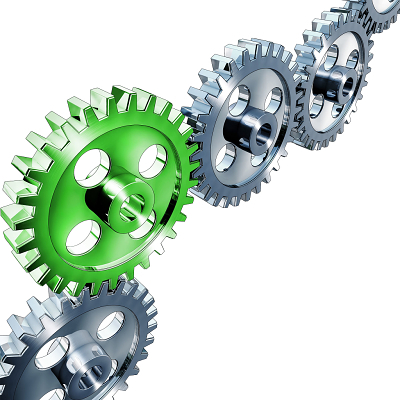 金色金属齿轮 工业美学的矢量艺术与无限可能