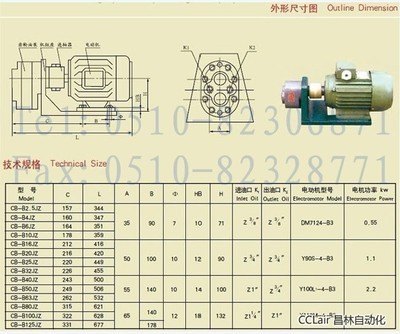 低压齿轮油泵电机组（卧式）CB-B系列产品及解决方案